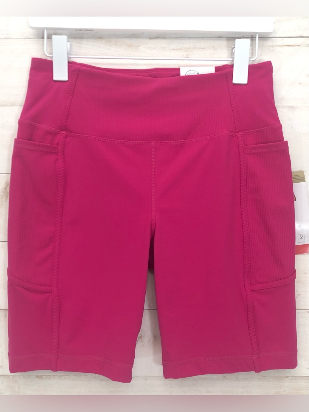 Mondetta High Waist Biker Short • Sz M • Pink • NWT
